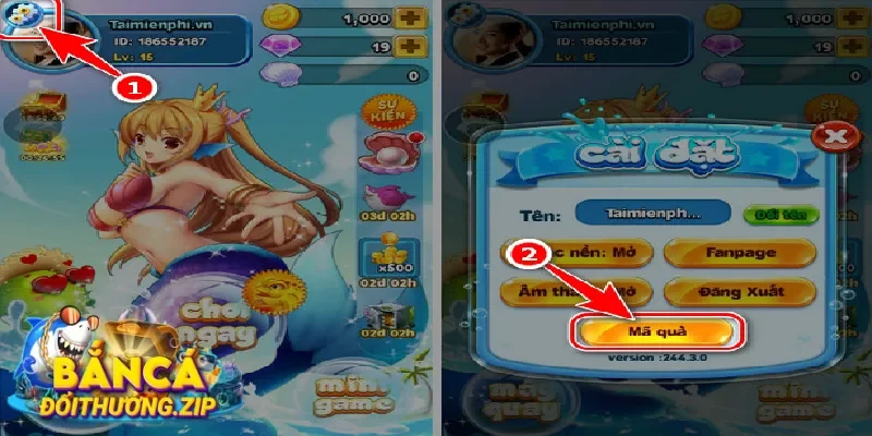 Danh sách mã code iCá Zingplay VNG